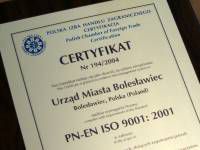 certyfikat iso
