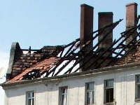 dach pożar