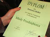 dyplom młody przedsiębiorca