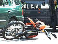 motocykl wypadek