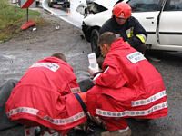 sanitariusz wypadek ofiara