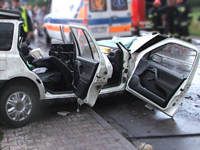 wypadek wrak auto