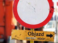 znak drogowy zakaz obajzd