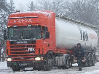 samochód ciężarowy scania tir
