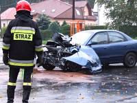 wypadek leśna strażak
