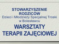 tabliczka warsztaty terapii zajęciowej