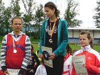 dziewczęta podium