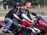 motocykl mężczyzna chłopiec