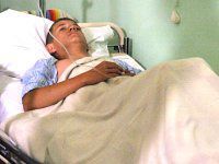 chłopak pocisk szpital