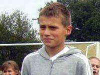chłopiec podium