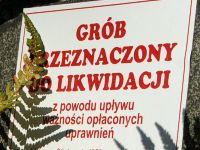 naklejka grób