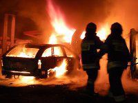 samochód ogień a18