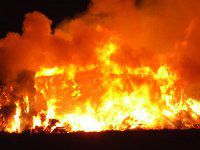 fire, straw