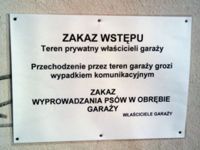 zakaz wstępu
