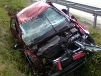 auto wypadek a18