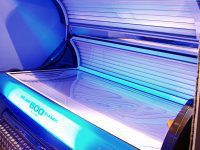 Łóżko opalające solarium