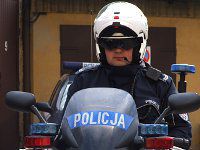 policjant motocykl