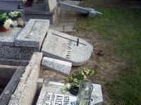 grób wandal wykroty