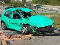 wypadek opel wiadukt