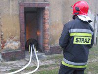 strażak pożar kosiby