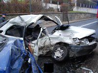wypadek peugeot widok