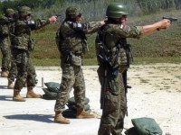 żołnierz pistolet