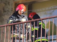 pożar balkon starzyńskiego straż