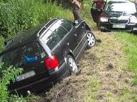 łąka passat volkswagen wypadek