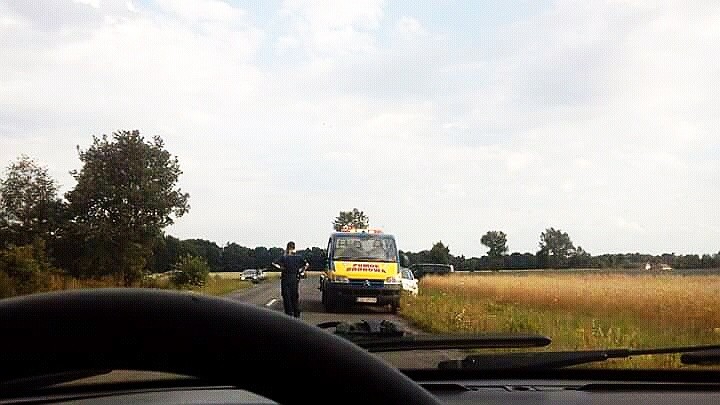 zderzenie bus auto nowogrodziec