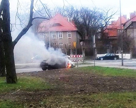 pożar  auto