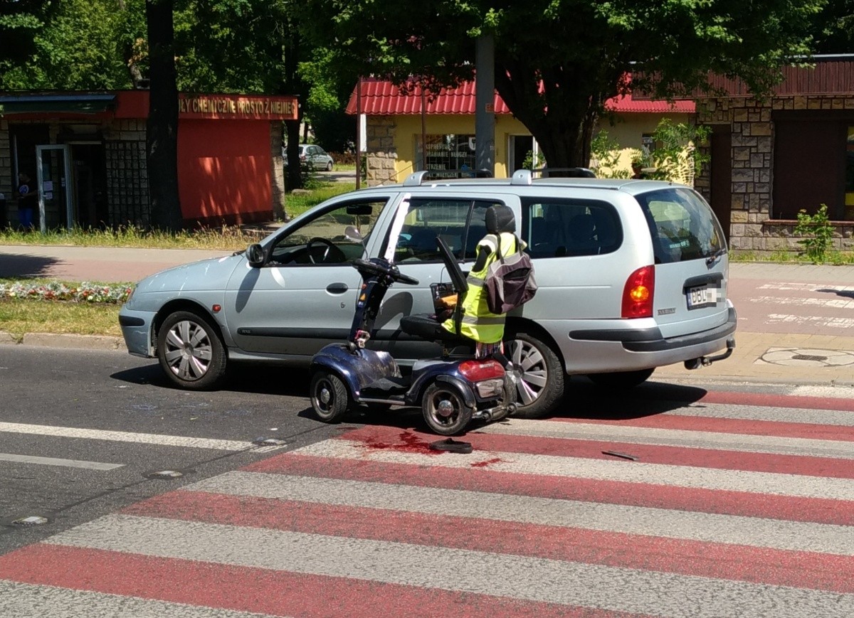 potrącenie pasy