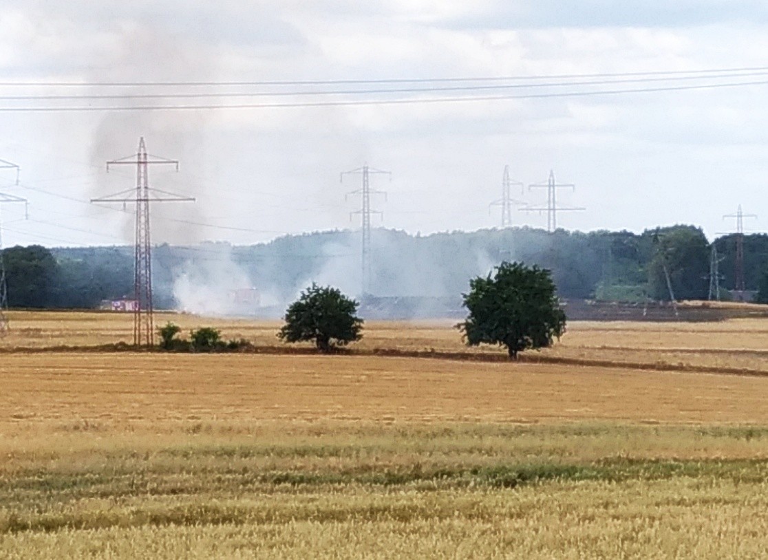 ściernisko rakowice pożar
