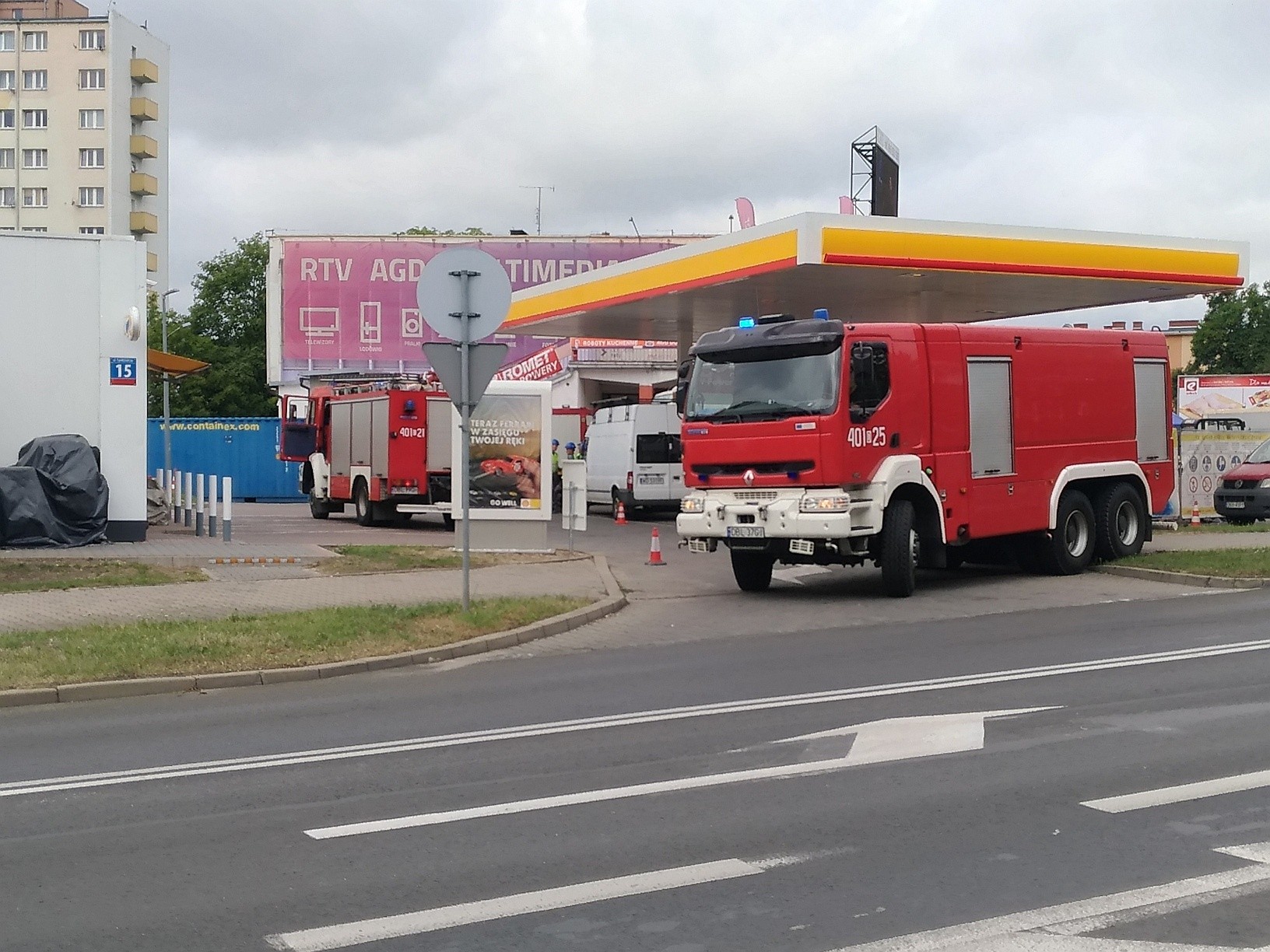 автозаправна станція, пожежна служба