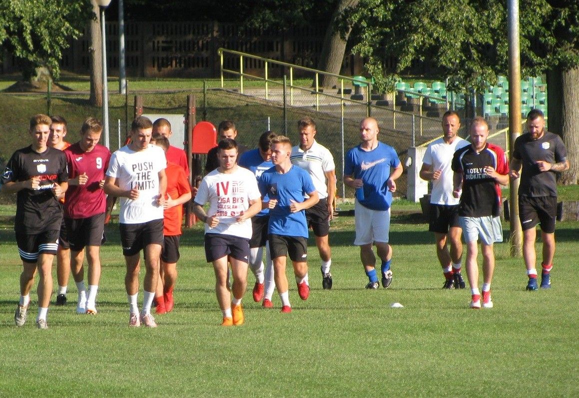 trening piłkarz BKS