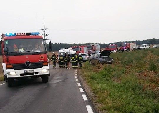 auto wypadek lubków