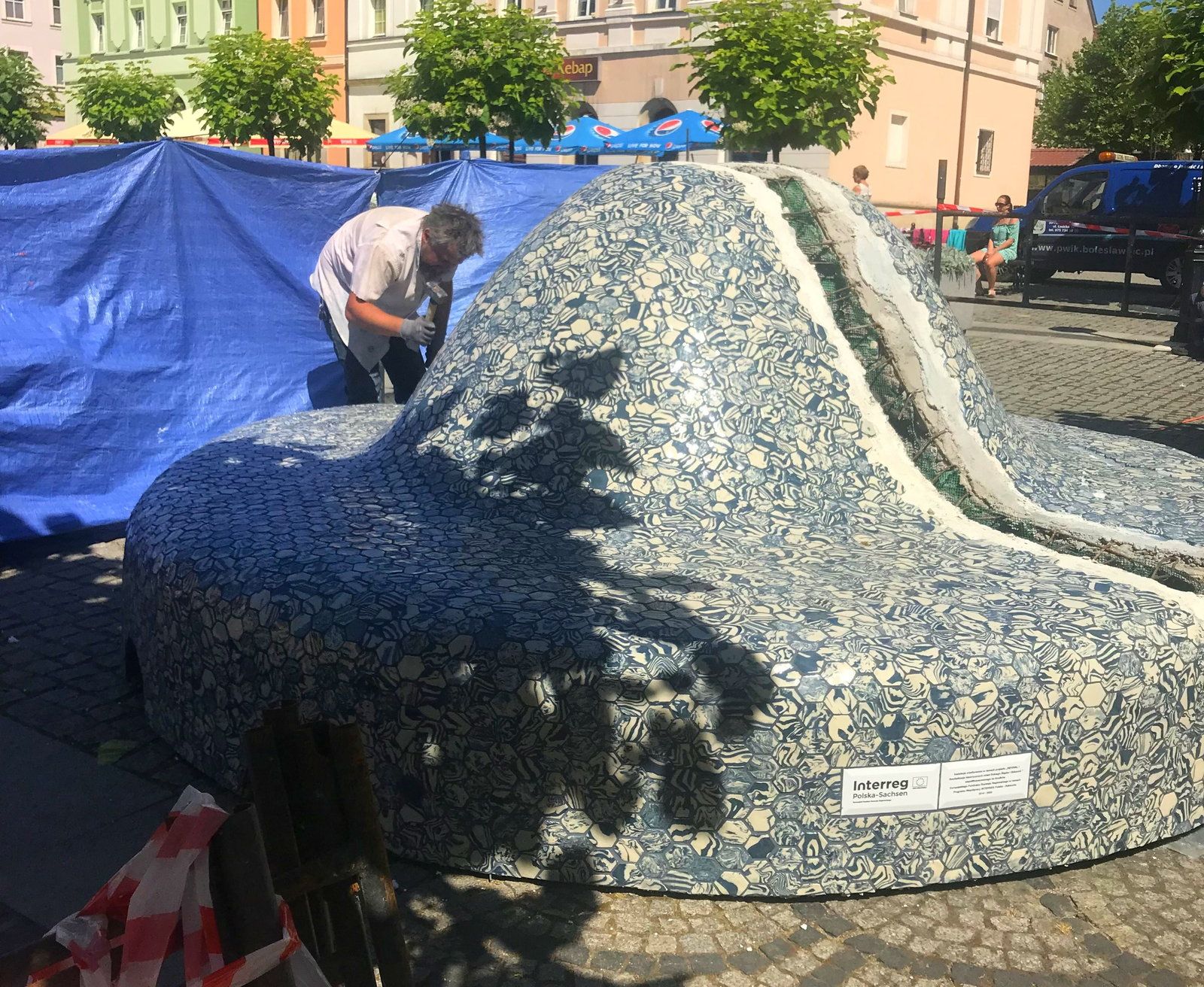 ławka rynek ceramika