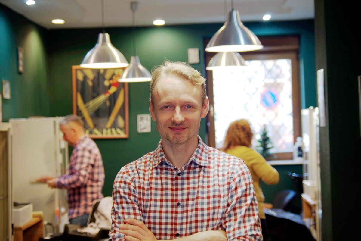 człowiek barber