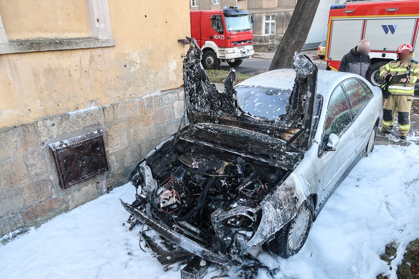 auto pożar