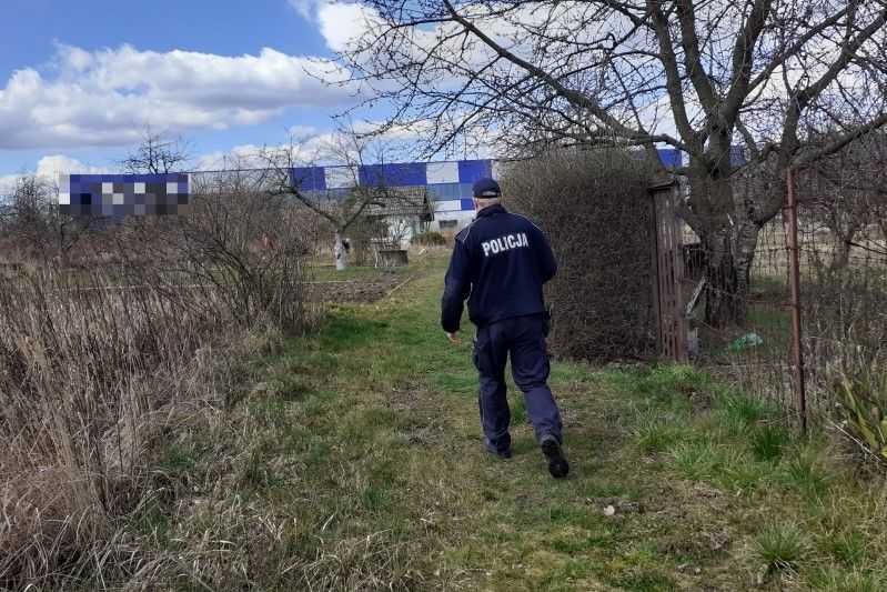 policjant działka