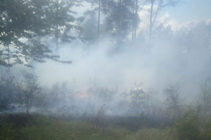 firefighter and smoke