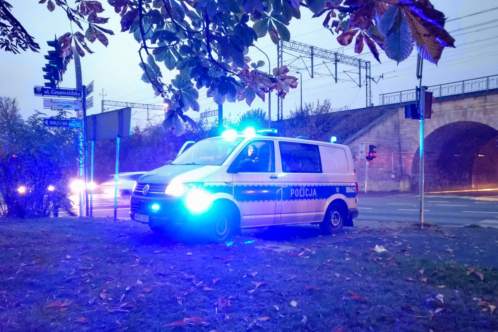 bus policja sygnały