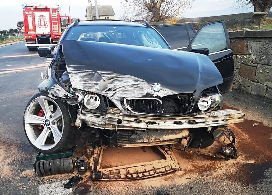 kolizja bmw warta bolesławiecka