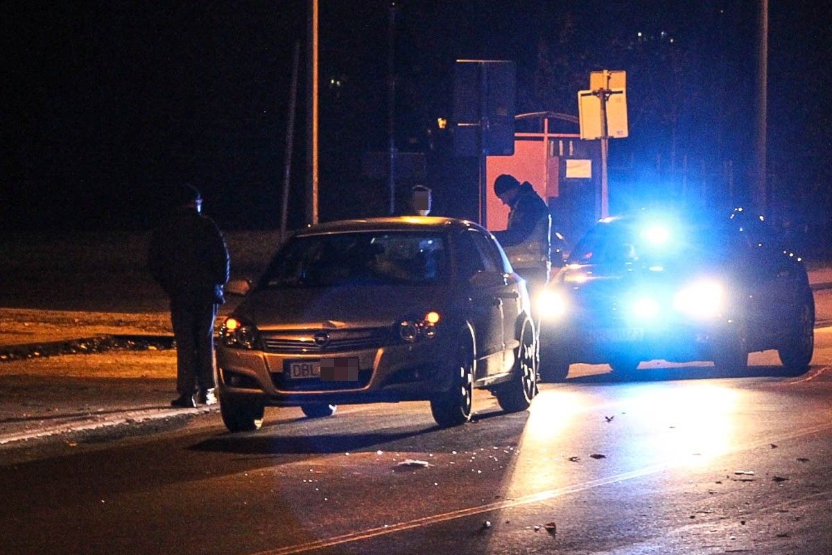collision on Śluzowa Street