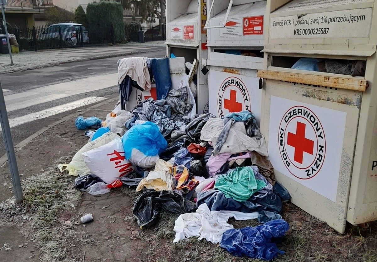bałagan pck leśna kontener