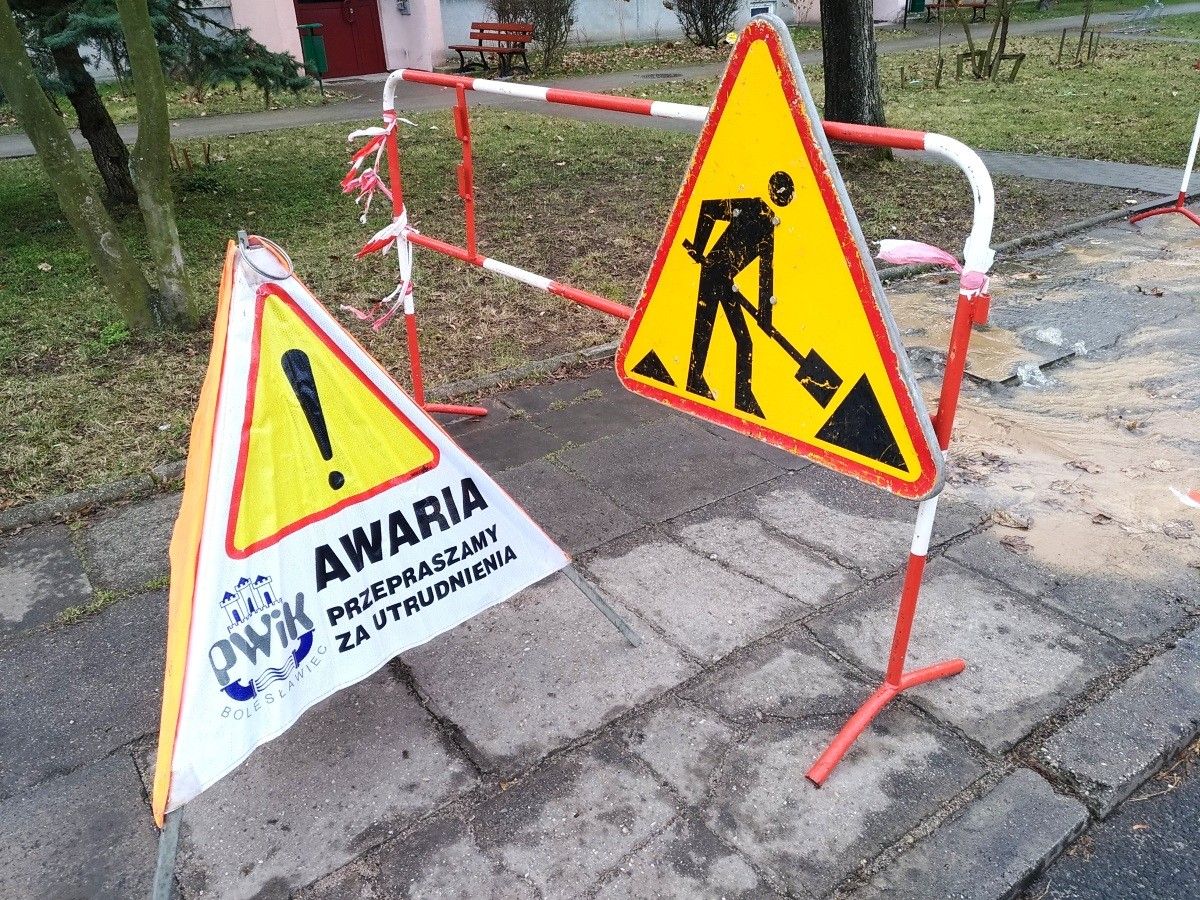 awaria kosiby wodociąg znak