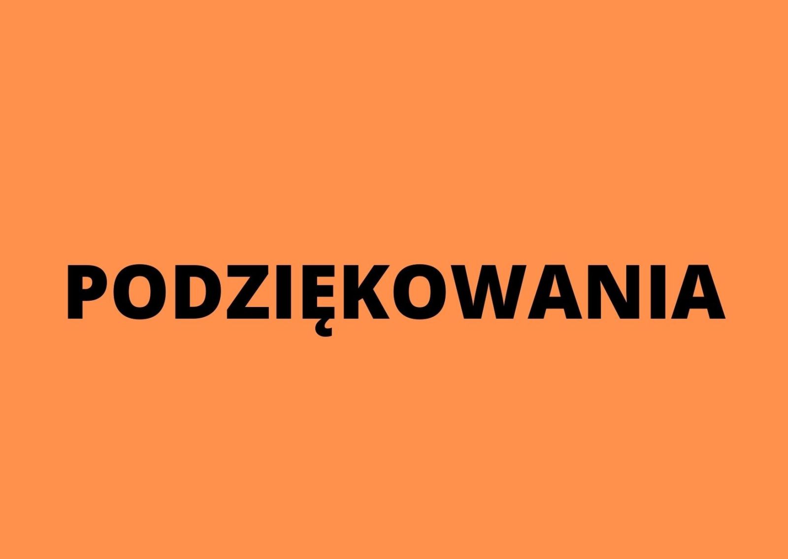 podziękowania baner