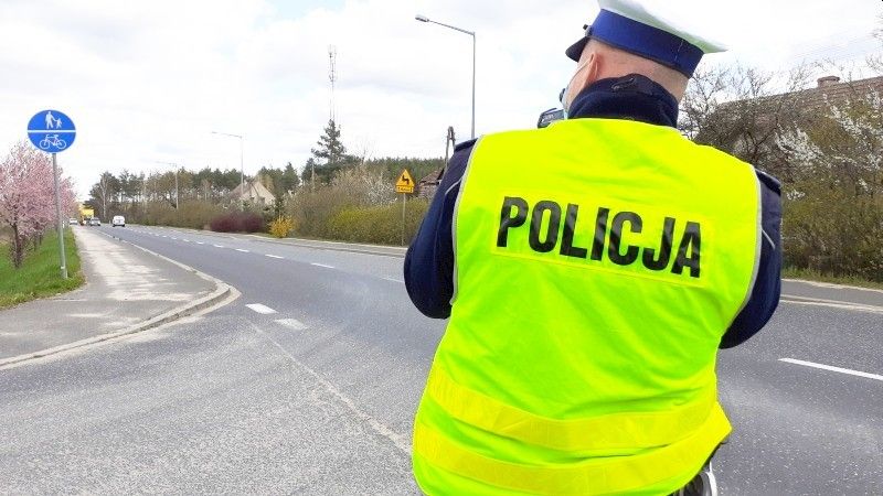 policjant prędkość akcja