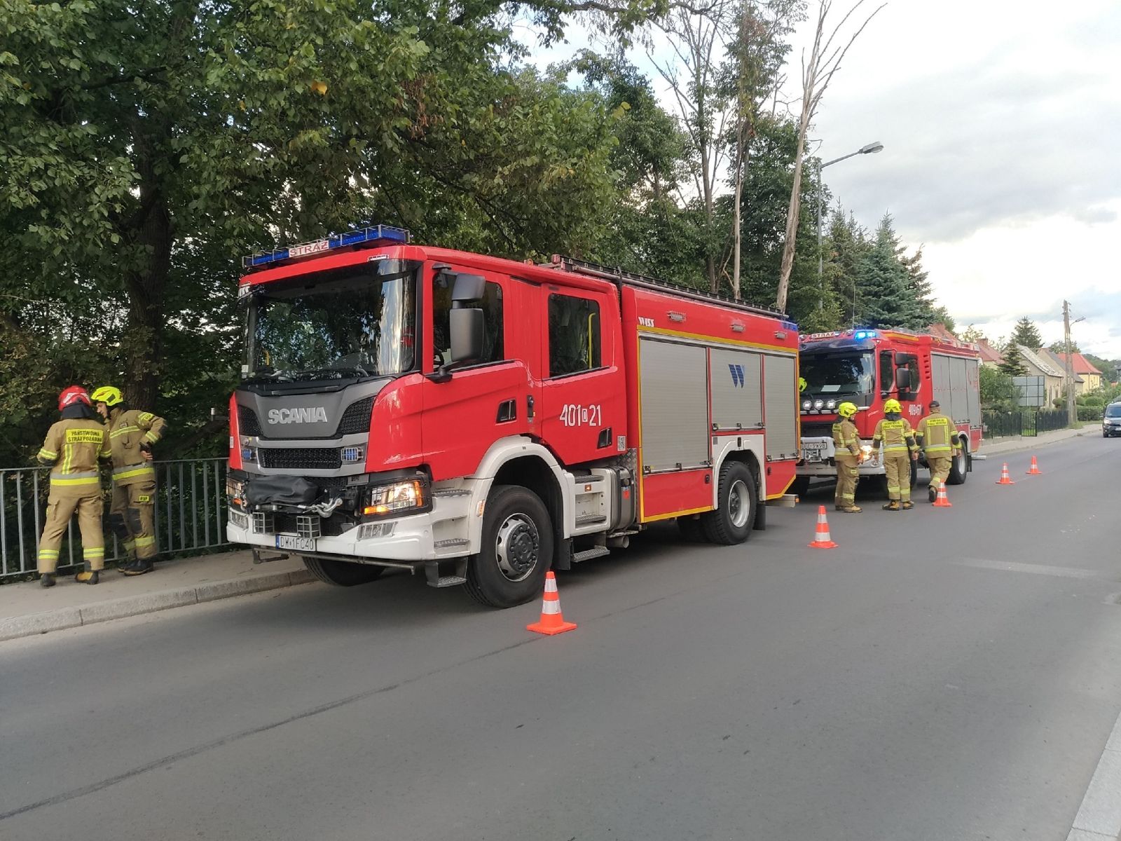 straż pożarna most mostowa