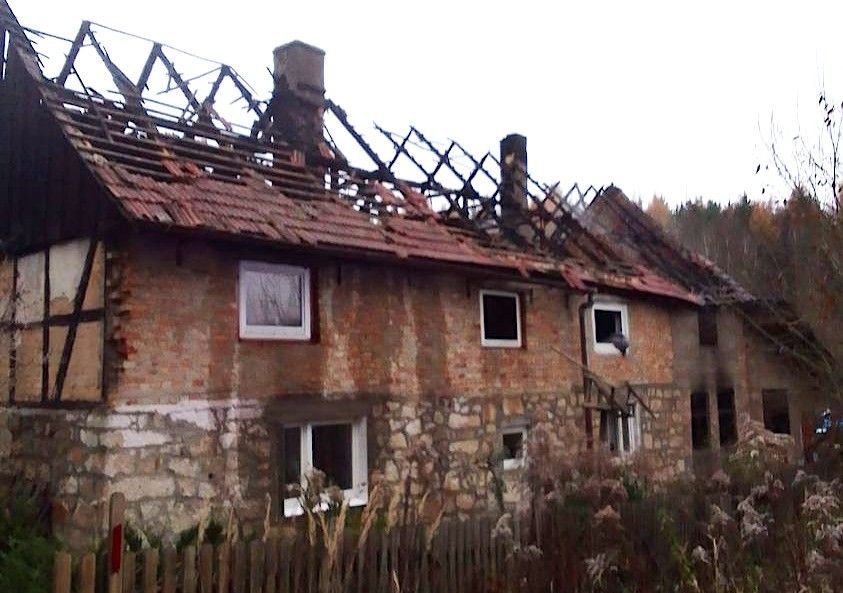 dom pożar suszki