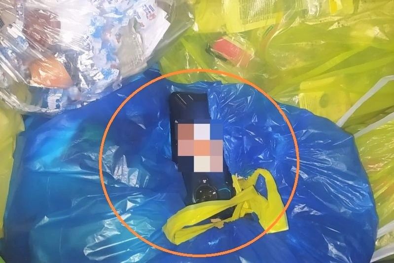 telefon śmietnik